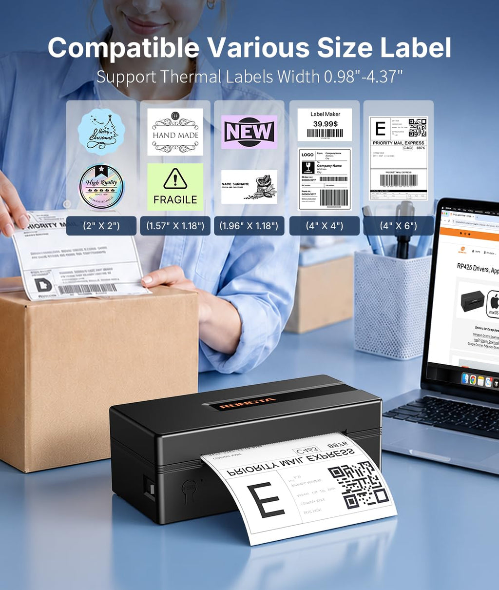 Bluetooth Thermal Shipping Label Printer X2144