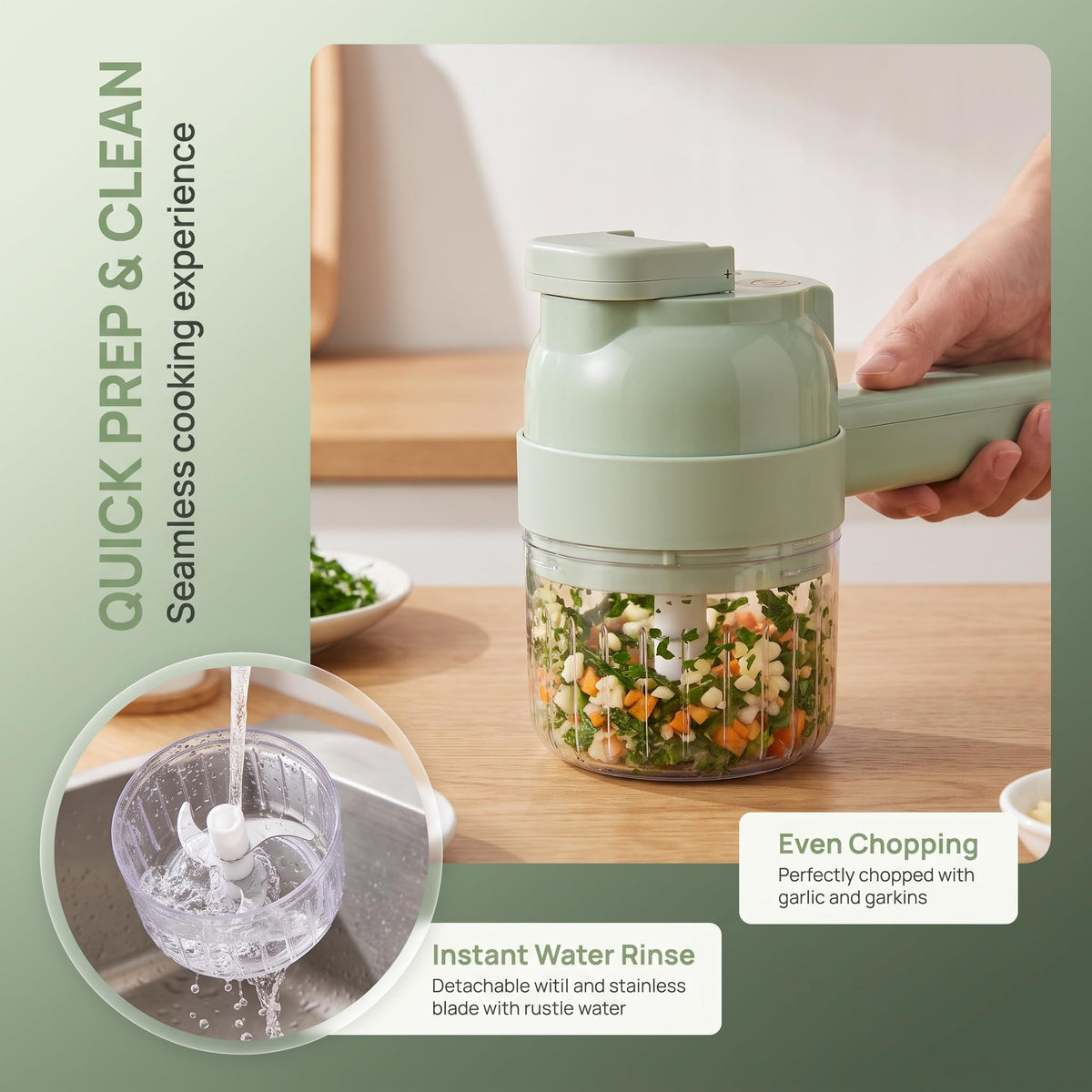 4-In-1 Electric Vegetable Cutter Set O578