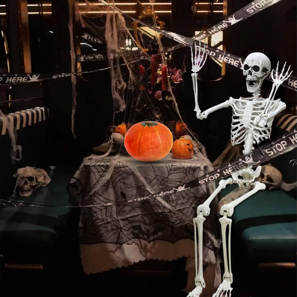5.4Ft Poseable Life Size Human Skeleton with Rope X28574