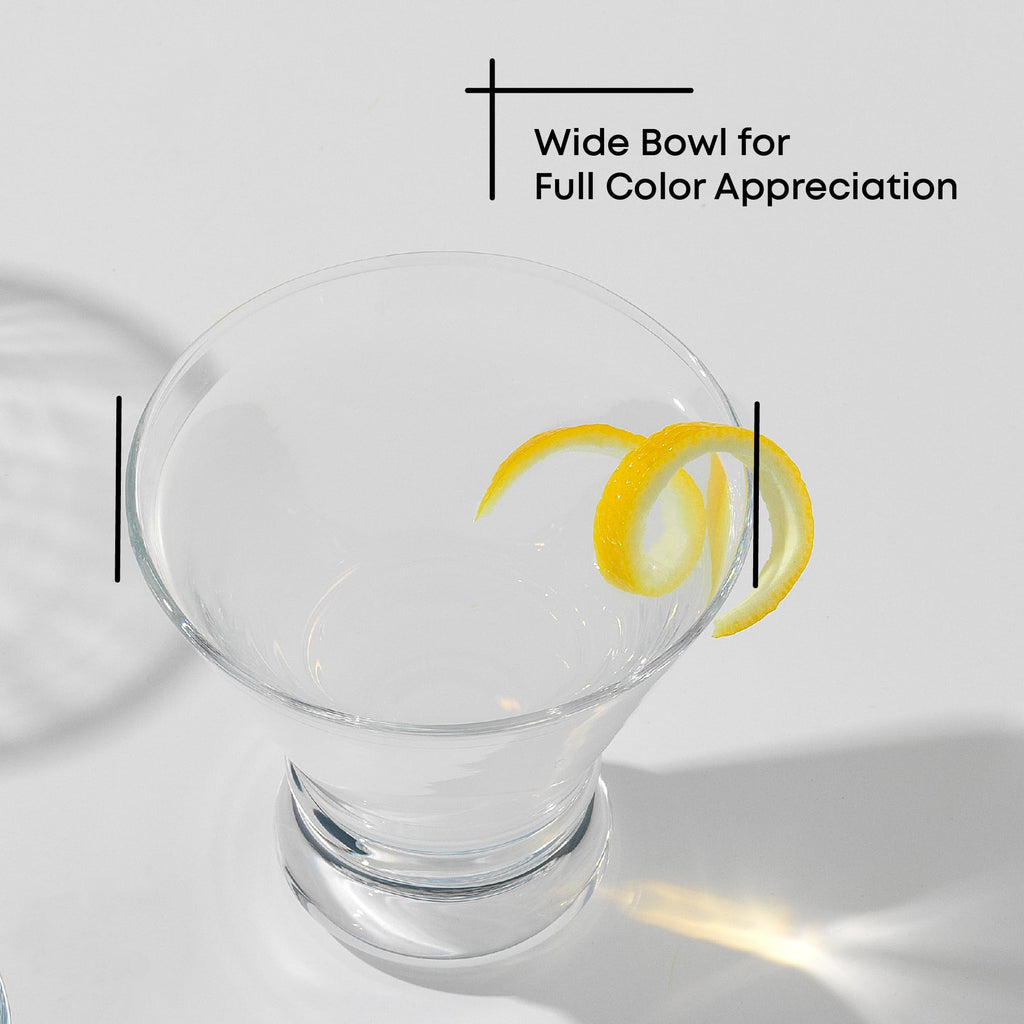 Stemless Martini Glasses Set of 4 E110133