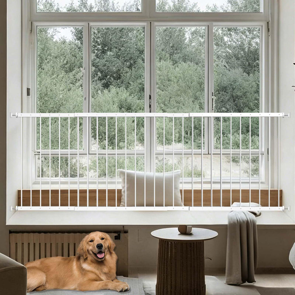Adjustable White 4 Panel Window Guards K70698