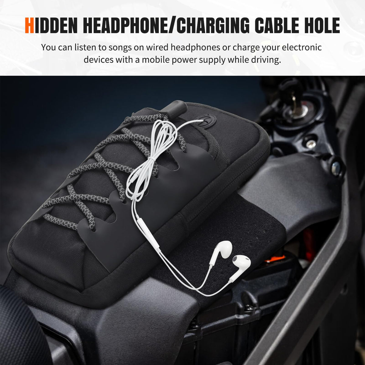 Black Dirt Bike Frame Bag H66846