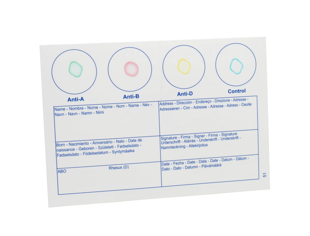 Blood Typing Kit 3 Test Pack Q555