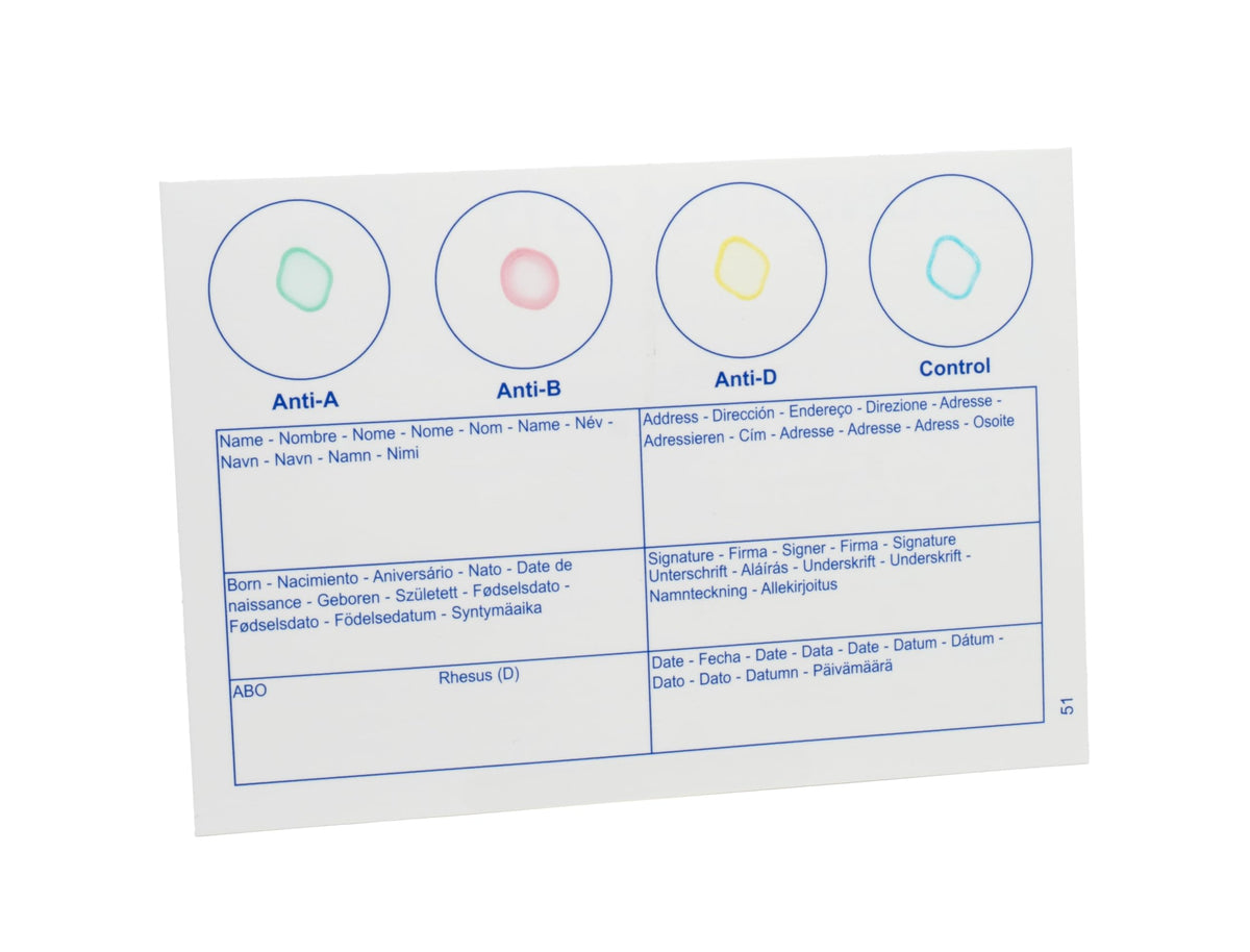 Blood Typing Kit 3 Test Pack Q555