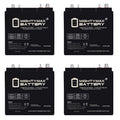 6V 210AH Dual Terminal SLA Replacement Battery 4 Pack F49231