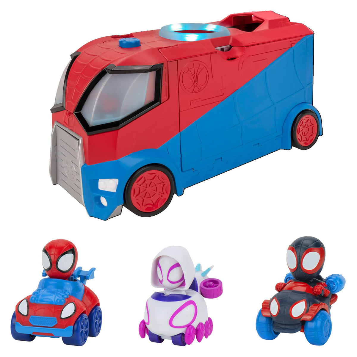 Lights & Sounds Feature Vehicle with 3 Mini Vehicles V51366
