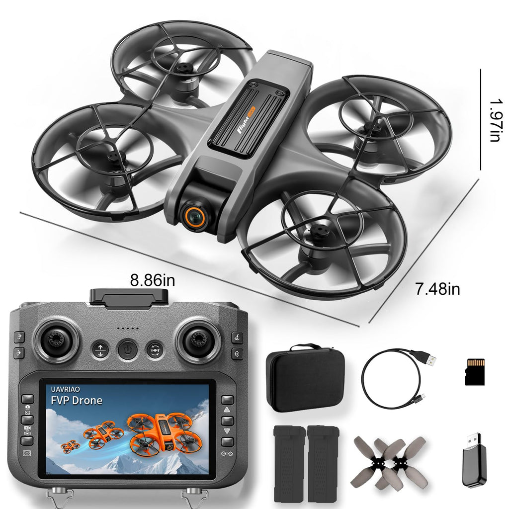 4.5-inch HD Screen Remote Control Drone with 2K Dual Cameras S7134