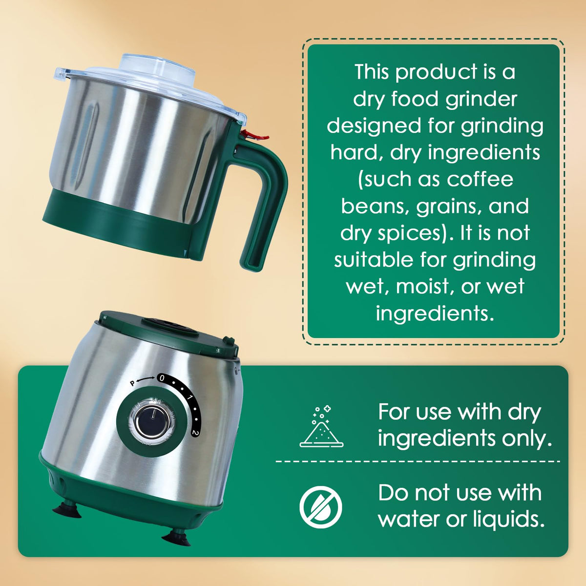 500W Electric Spice and Nut Grinder H21800