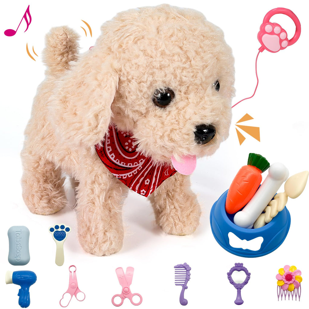 Interactive Walking Plush Puppy Toy D8086
