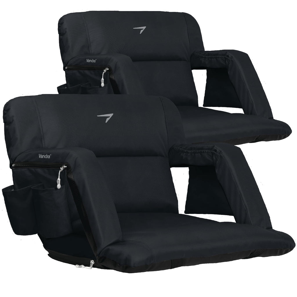 Wide Padded Bleacher Chair with Back Support S284