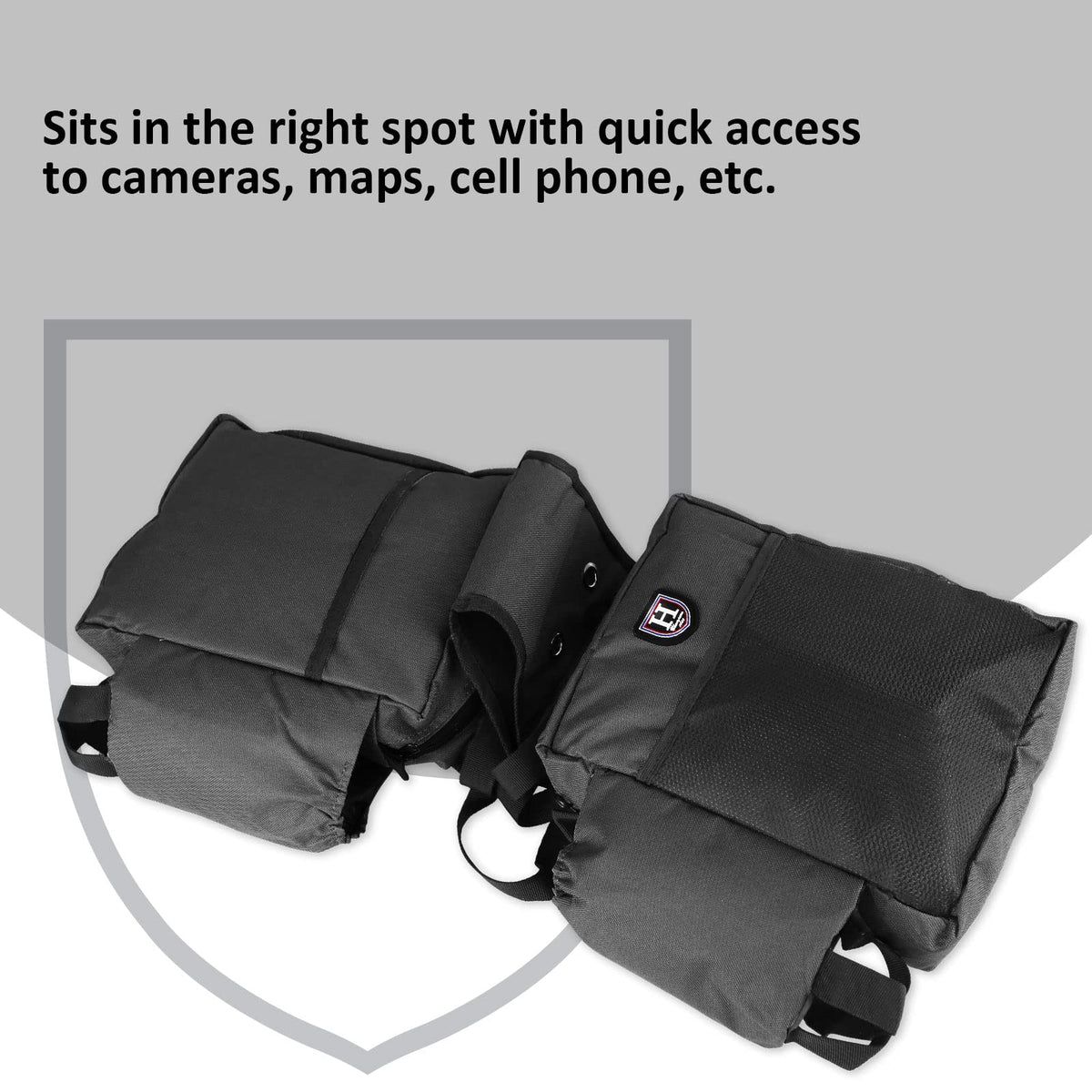 Nylon Western Saddle Bag Black V315324