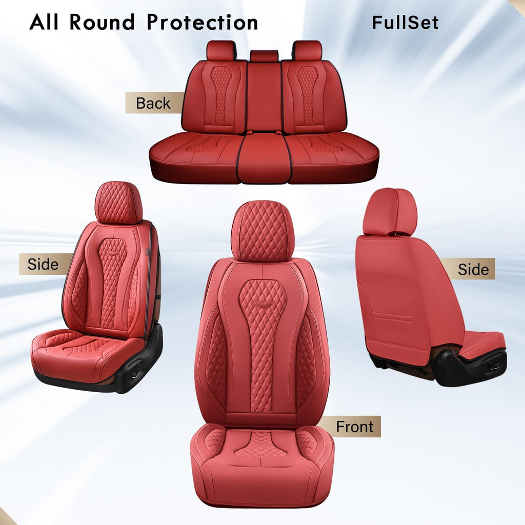 Waterproof Leather Car Seat Covers Full Set Q110915