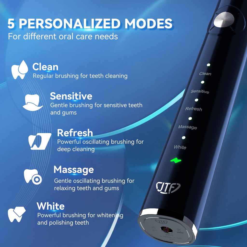 Electric Toothbrush with 5 Modes & Smart Timer C2716