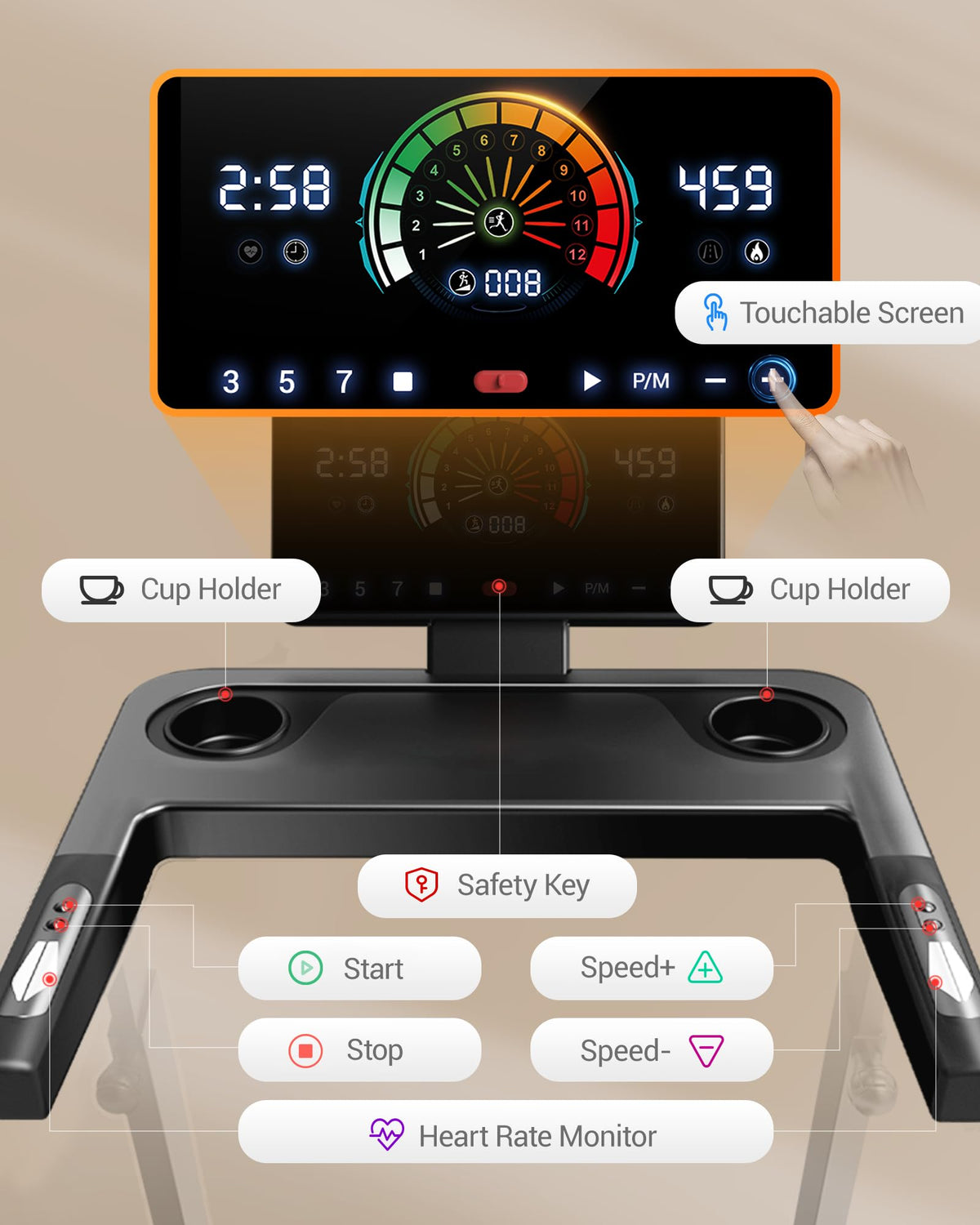 Treadmill with 20% Incline O8092