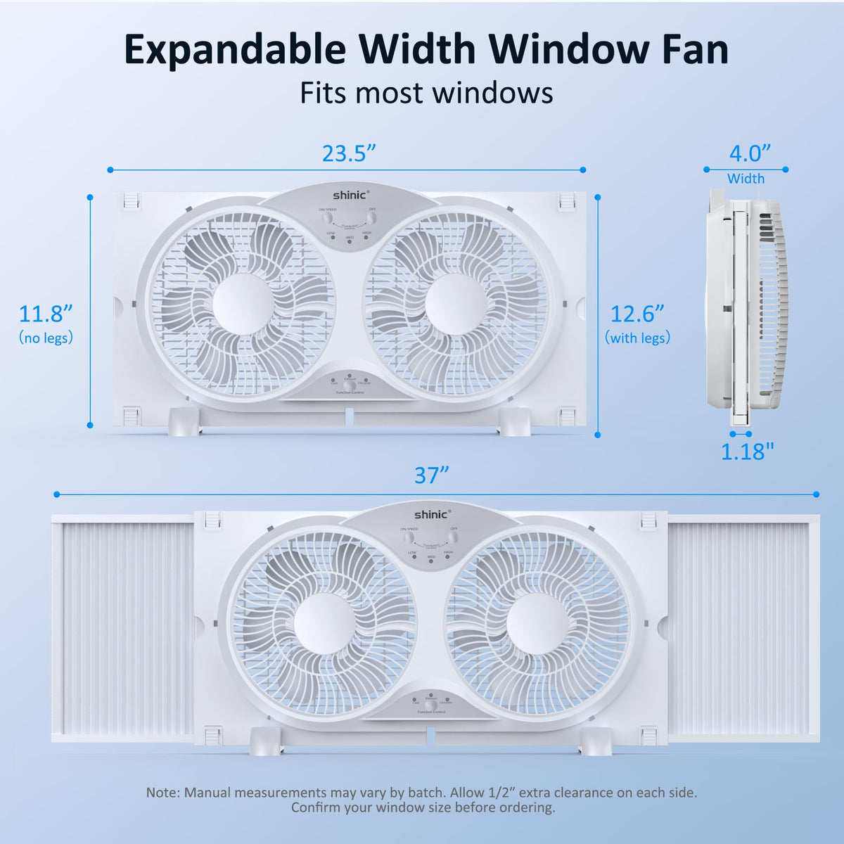9" Reversible 3-Speed Window Fan S49268