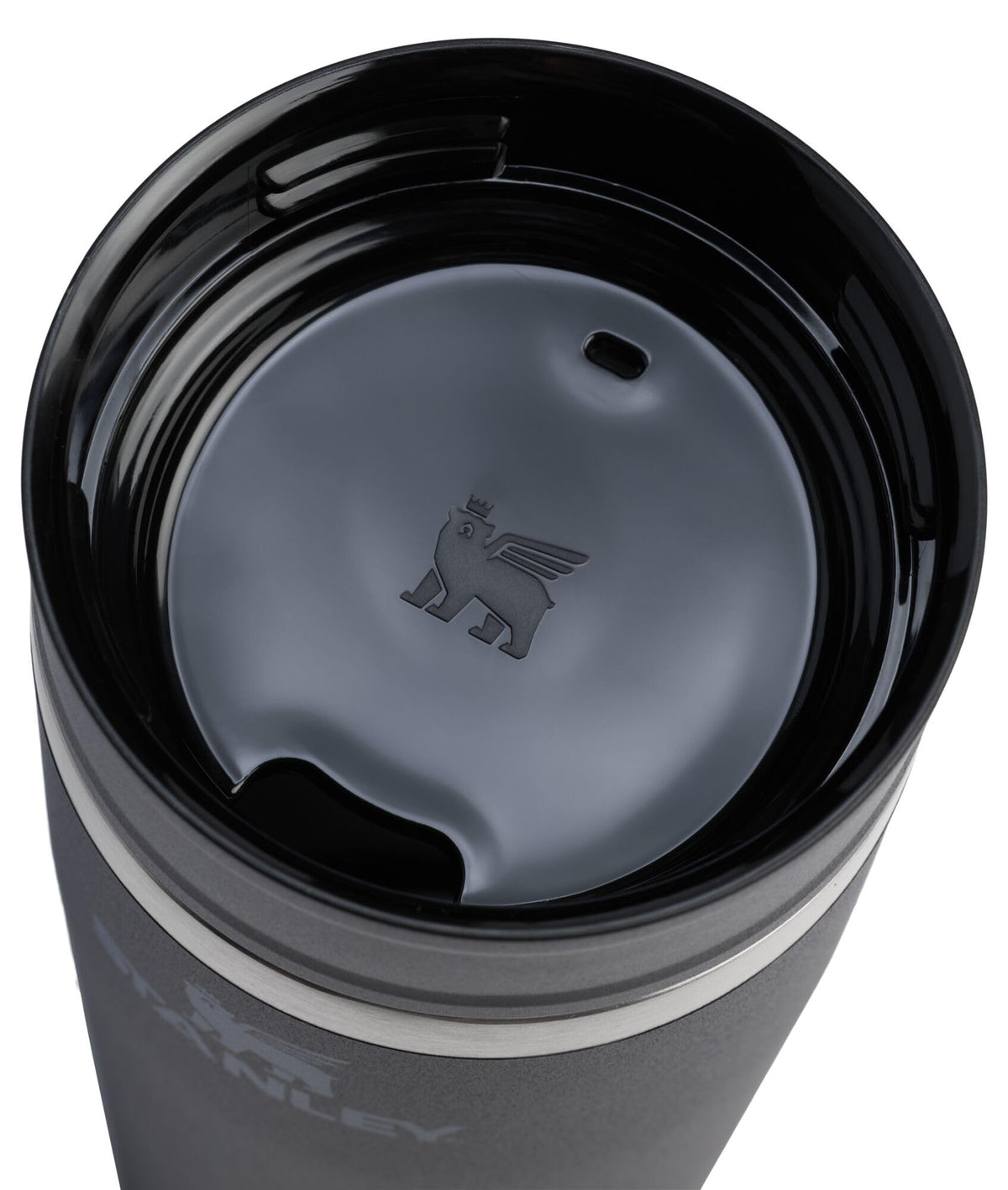 16 oz Black Travel Mug H208