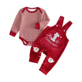 Christmas Baby Boy Outfit Romper Overalls Set Q997