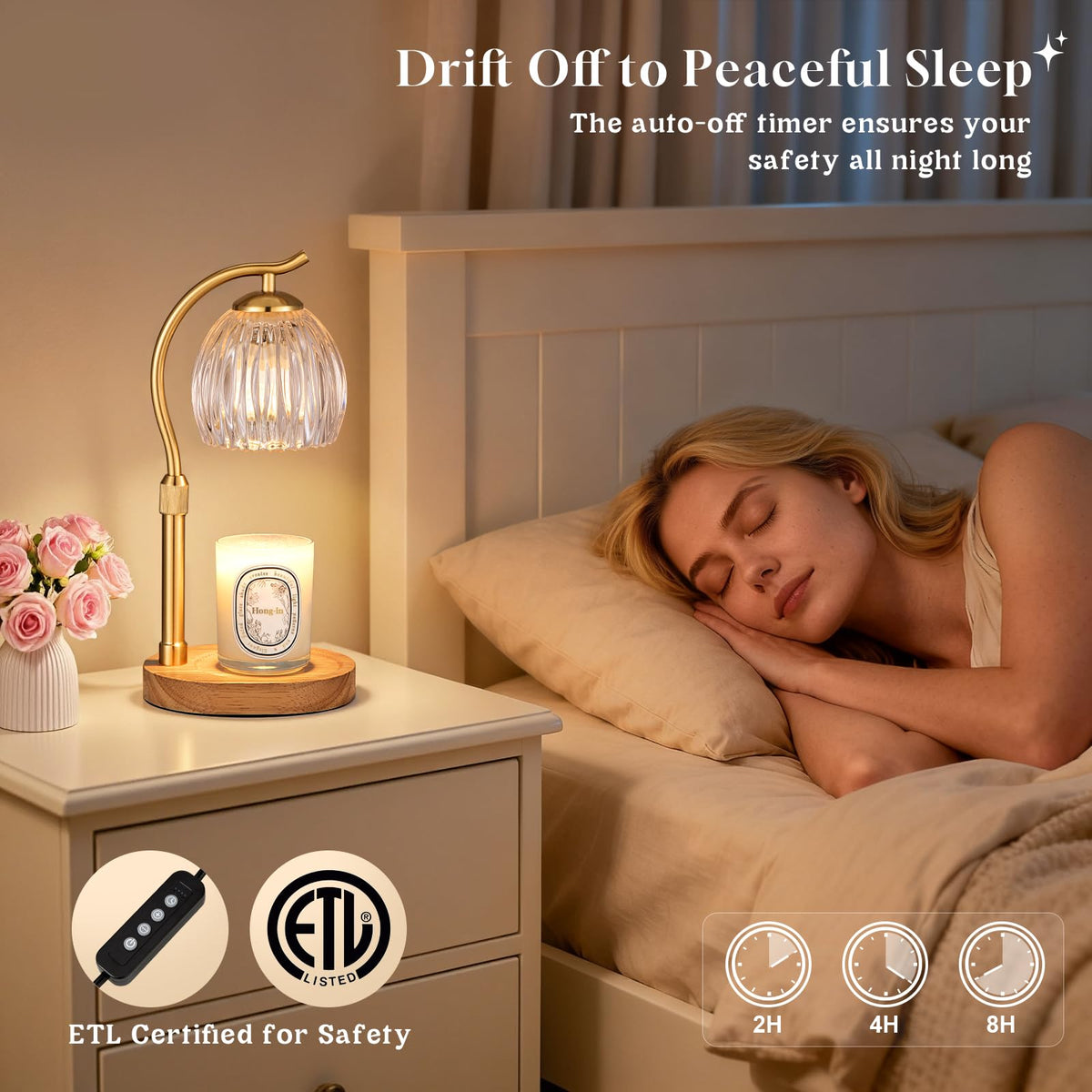 Candle Warmer Lamp with 2 Bulbs P2874