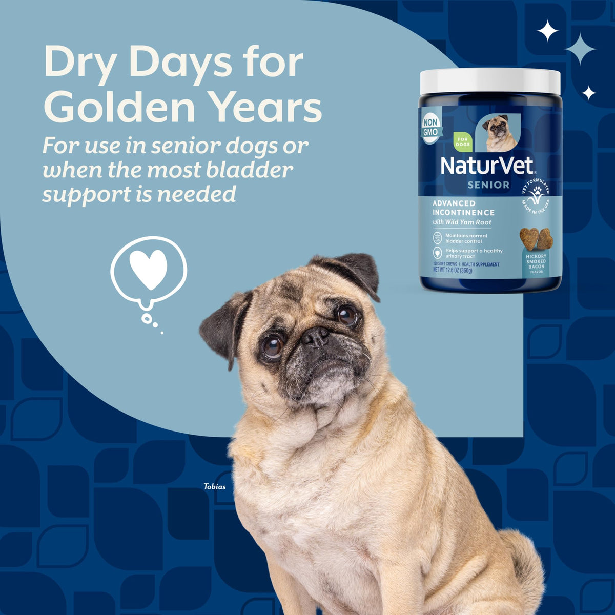 Senior Incontinence Dog Supplement 120 Ct I7916