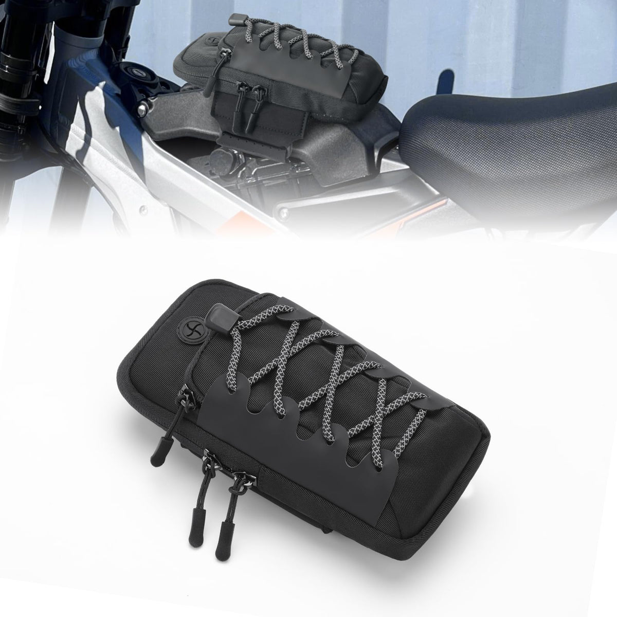 Black Dirt Bike Frame Bag H66846