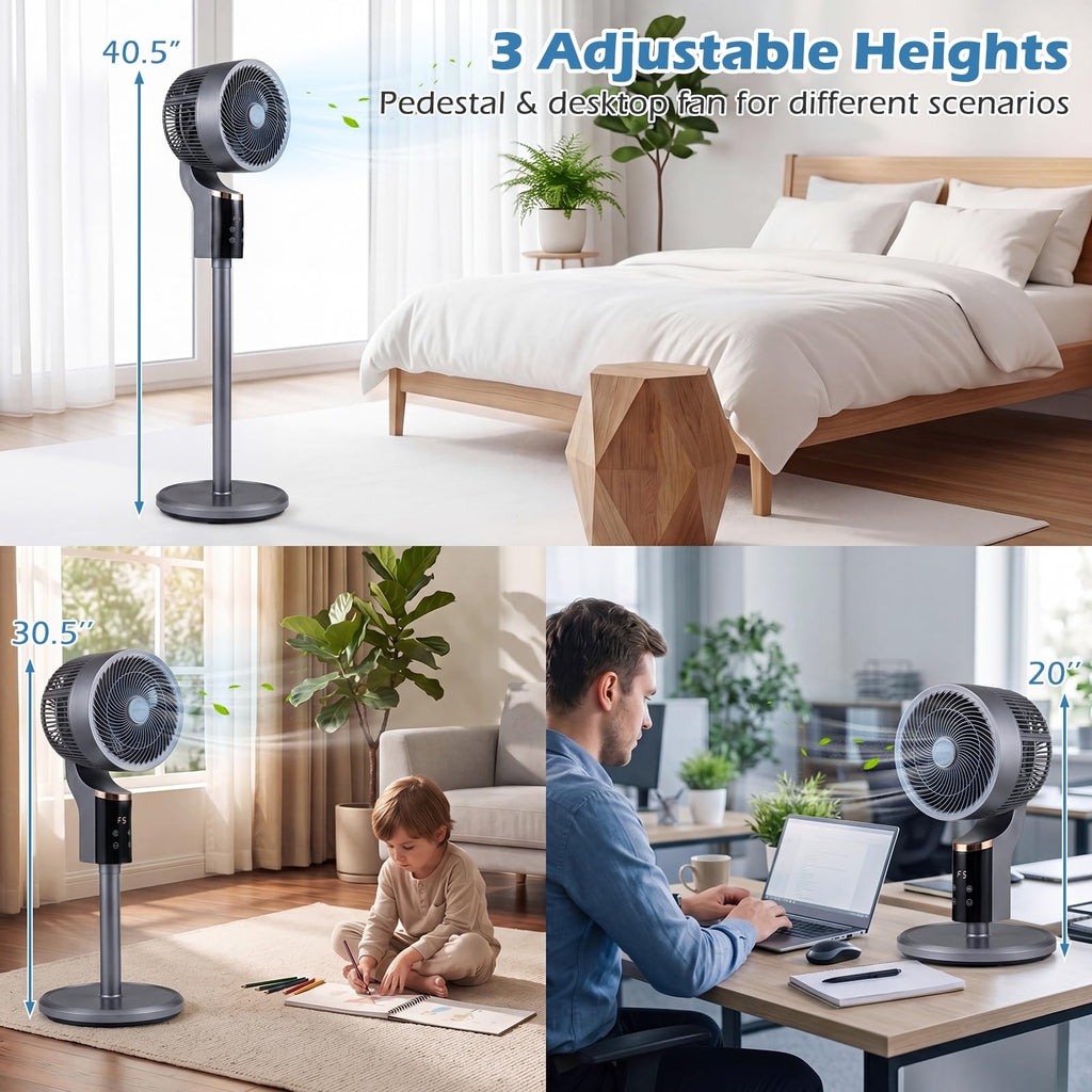 Compact Oscillating Standing Fan G299998