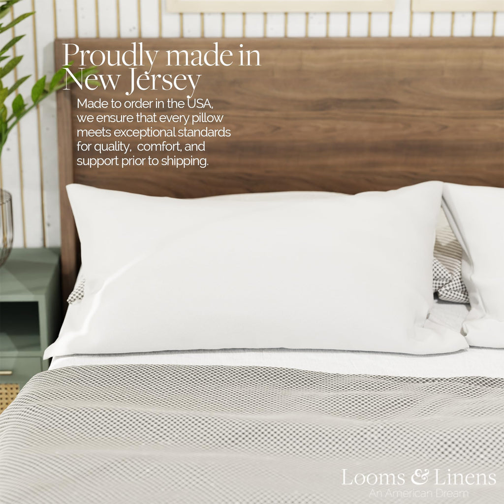 King Size Pillows Set of 2 20 x 36 Hypoallergenic Down Alternative Pillow Inserts B5381