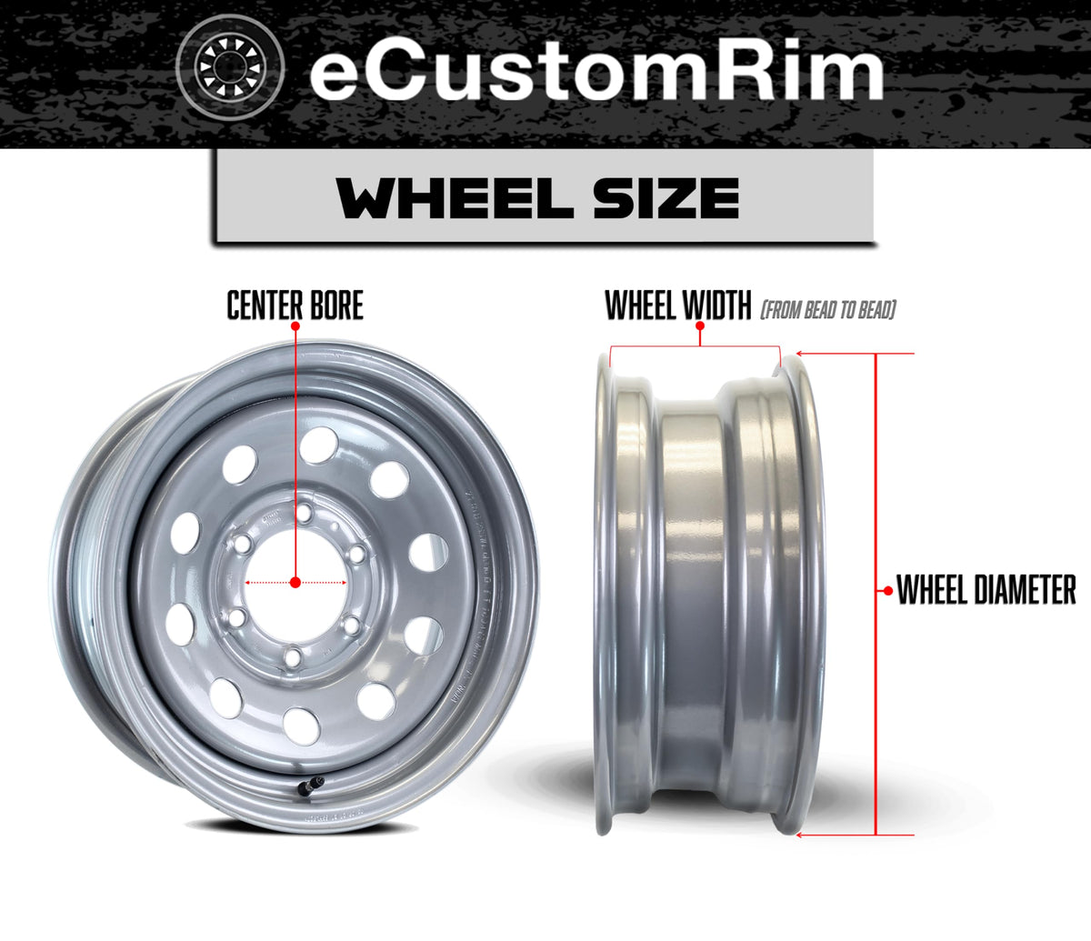 2-Pack Trailer Tire Rim Assembly 5.30-12 12 Inch Galvanized LRC D91825