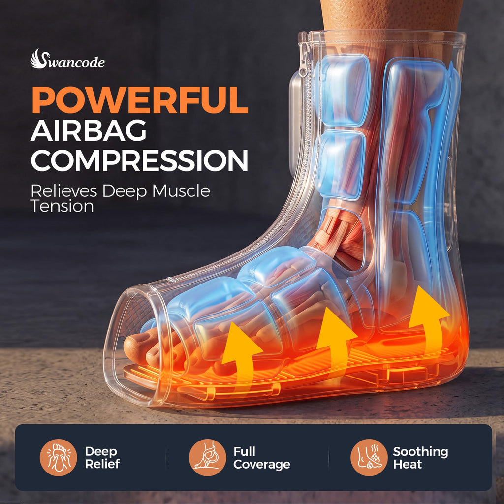 Air Compression Foot and Ankle Massager with Heat X294