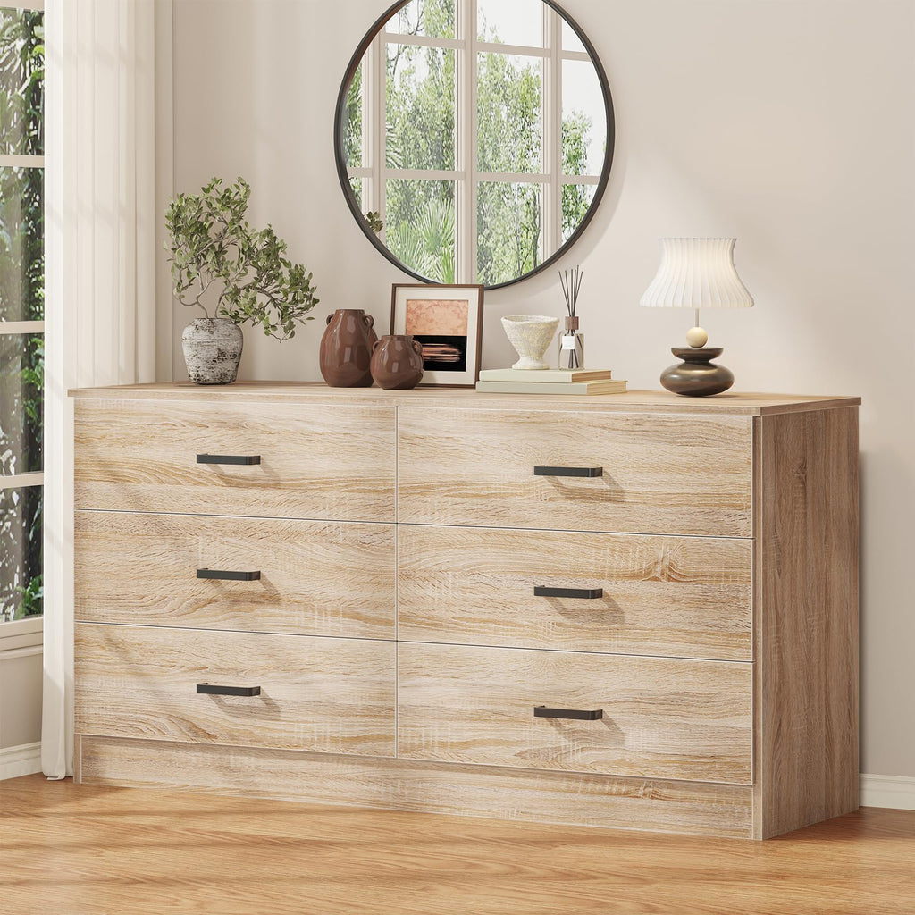 Light Oak 6 Drawer Dresser T363500