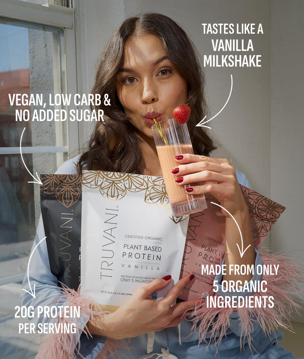 Organic Plant Based Protein Powder Vanilla 10 Servings H1895
