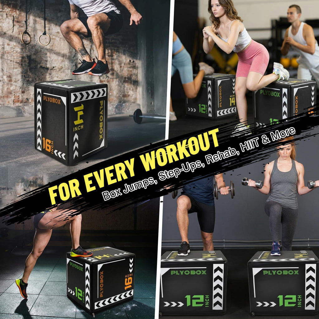 3-in-1 Foam Plyometric Jump Box L692
