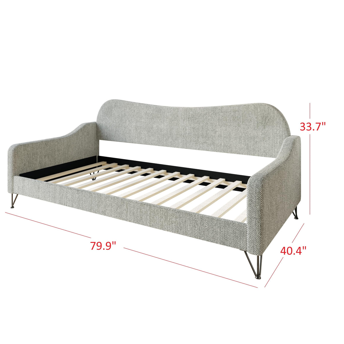 Twin Linen Upholstered Daybed Q392
