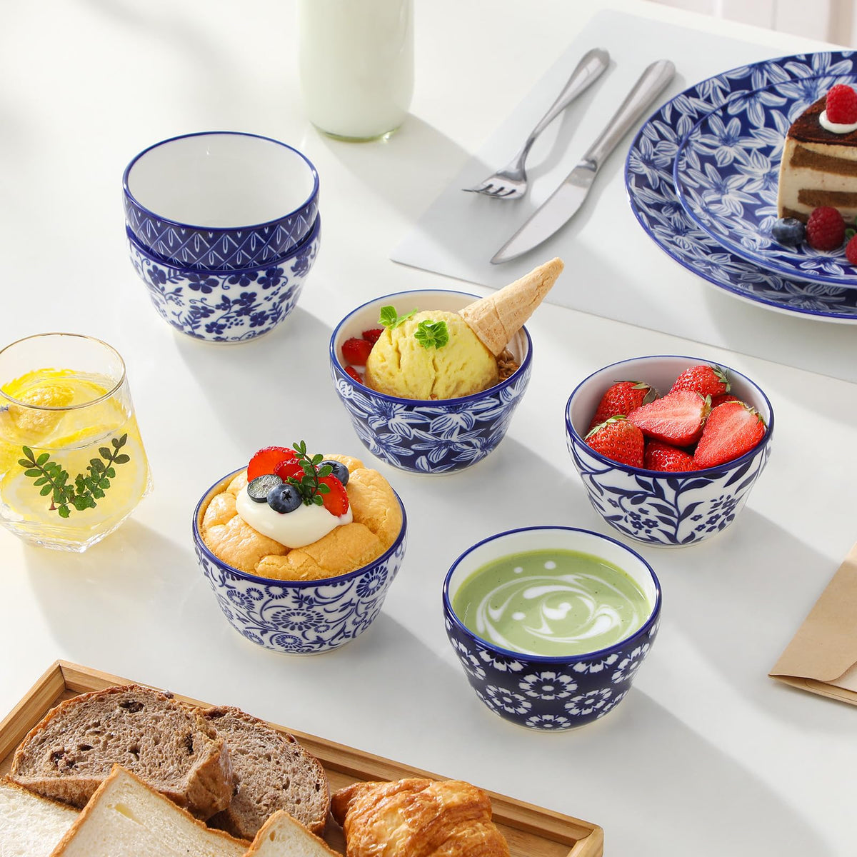 12-Piece Porcelain Bowl & Mug Set M9978