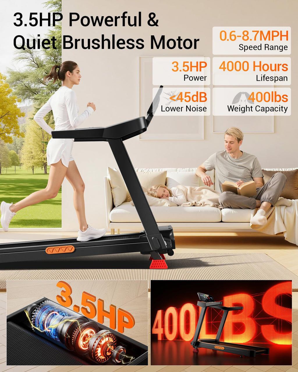 Treadmill with 20% Incline O8092