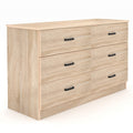 Light Oak 6 Drawer Dresser T363500