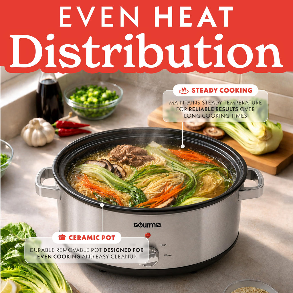 7 Qt Stainless Steel Slow Cooker U499