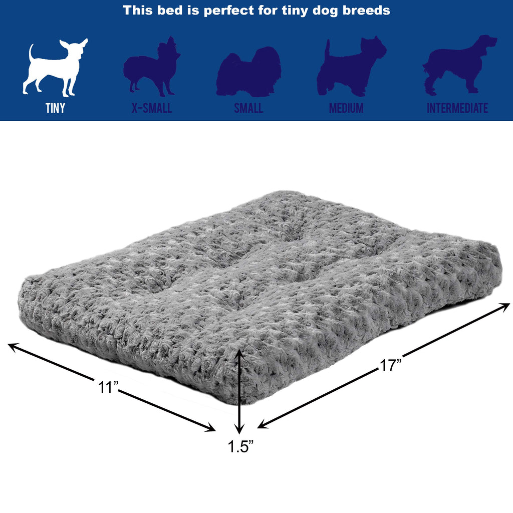 Gray Ombré Swirl Plush Pet Bed M3074
