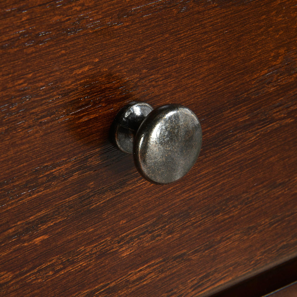 Narrow Wood End Table with Drawer N984