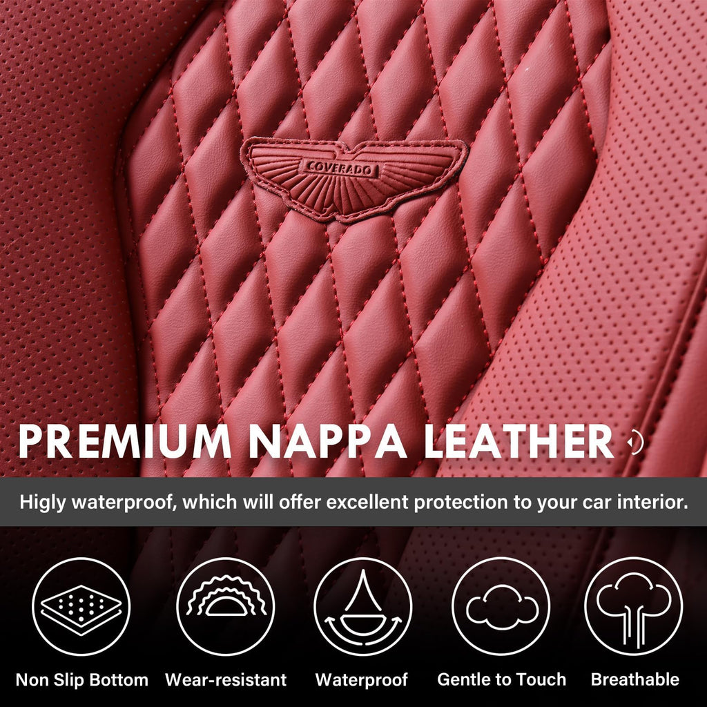 Waterproof Leather Car Seat Covers Full Set Q110915