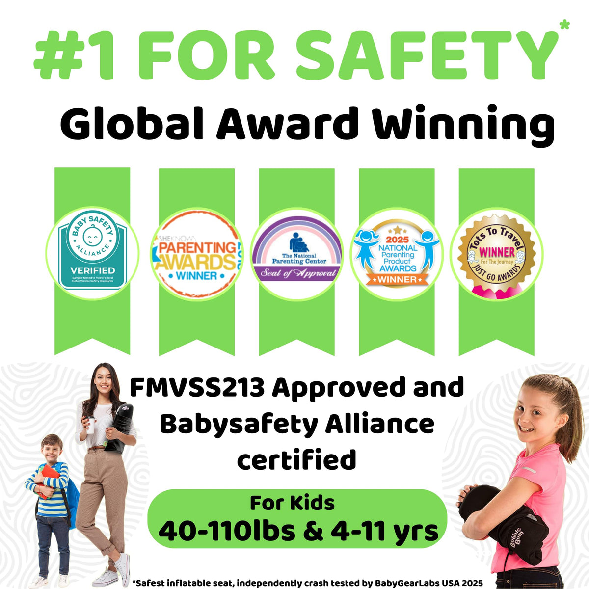 Inflatable Backless Booster Car Seat I16170