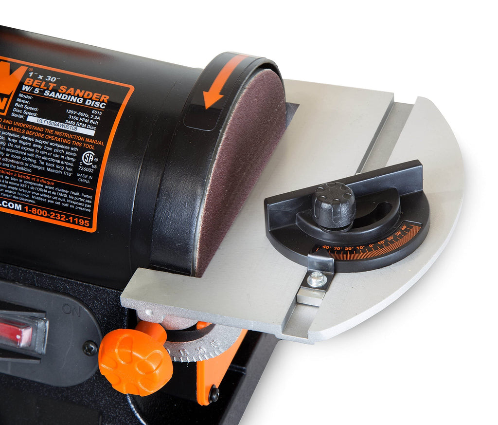 Benchtop Belt and Disc Sander with 1 x 30 in. Belt and 5 in. Sanding Disc A33688