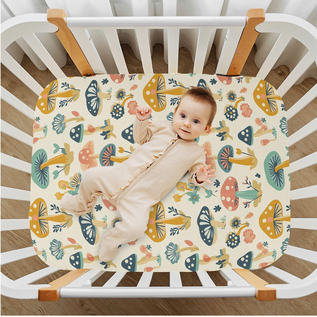 Soft Breathable Microfiber Fitted Crib Sheet, Standard Size 28in x 52in K26616