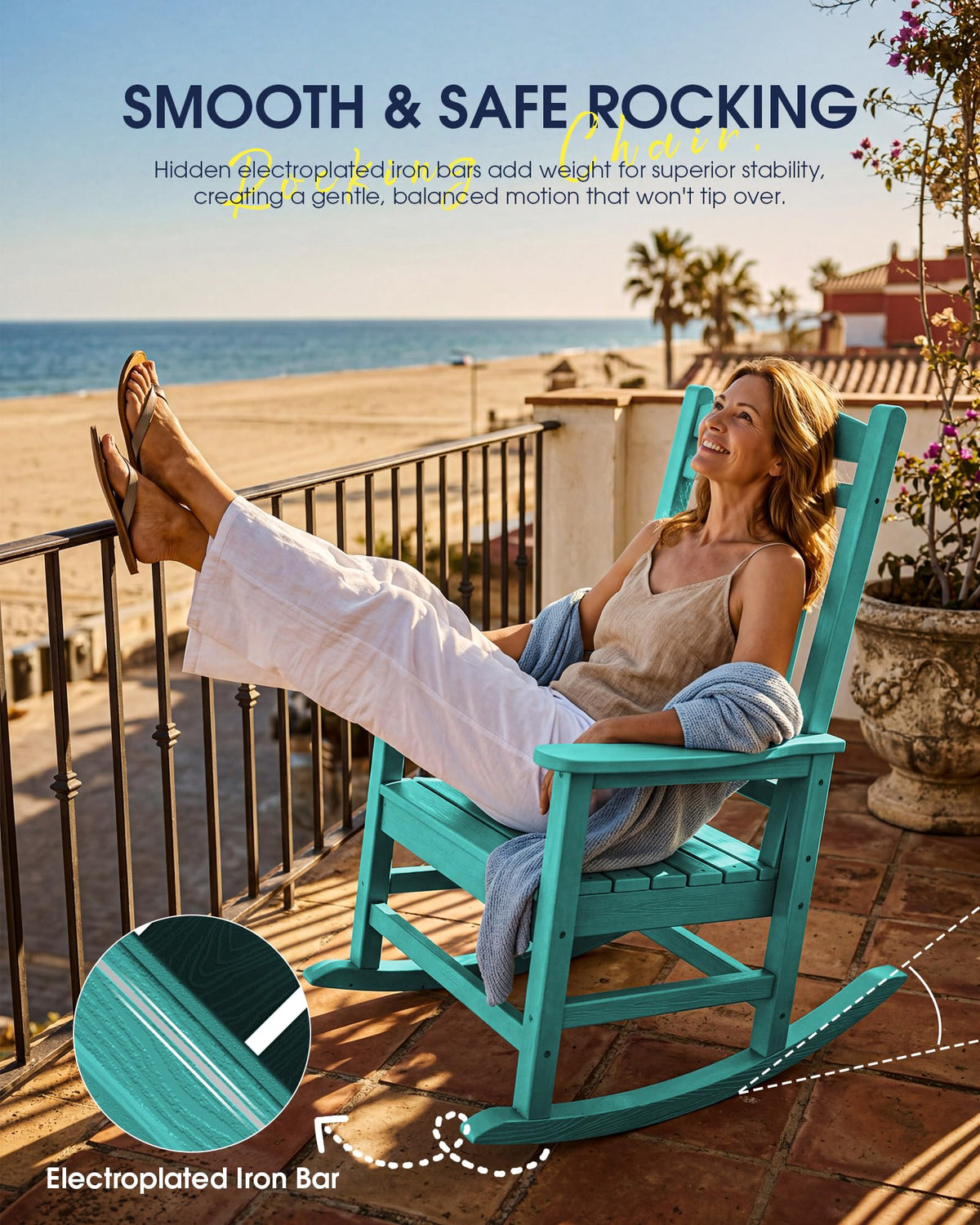 Oversized Outdoor Rocking Chair S622