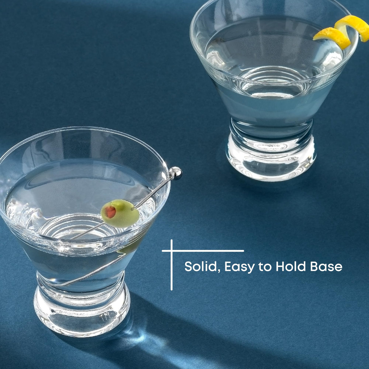 Stemless Martini Glasses Set of 4 E110133