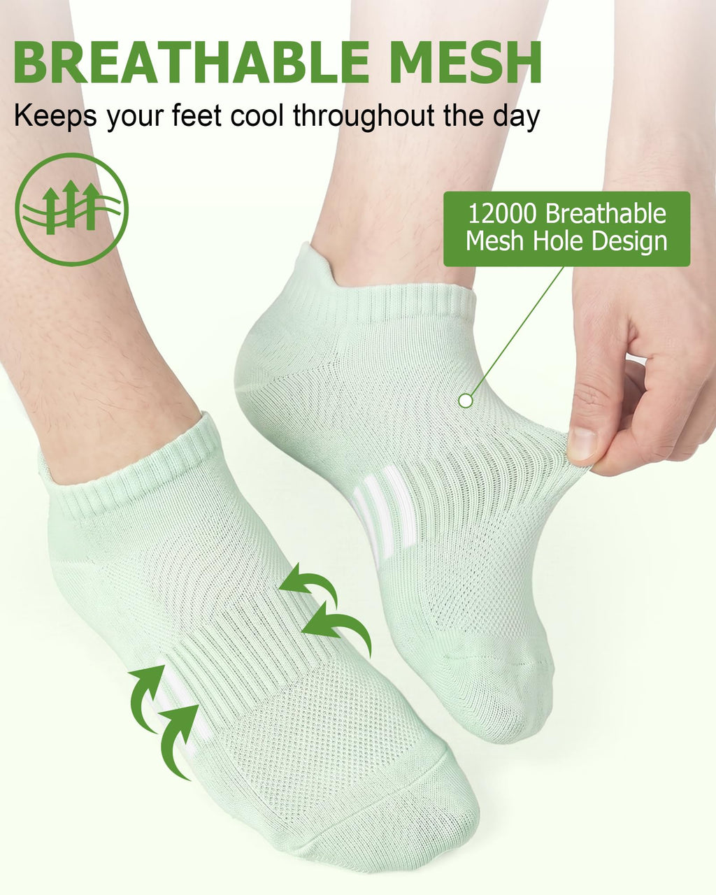 8 Pairs Bamboo Viscose Ankle Socks J5247