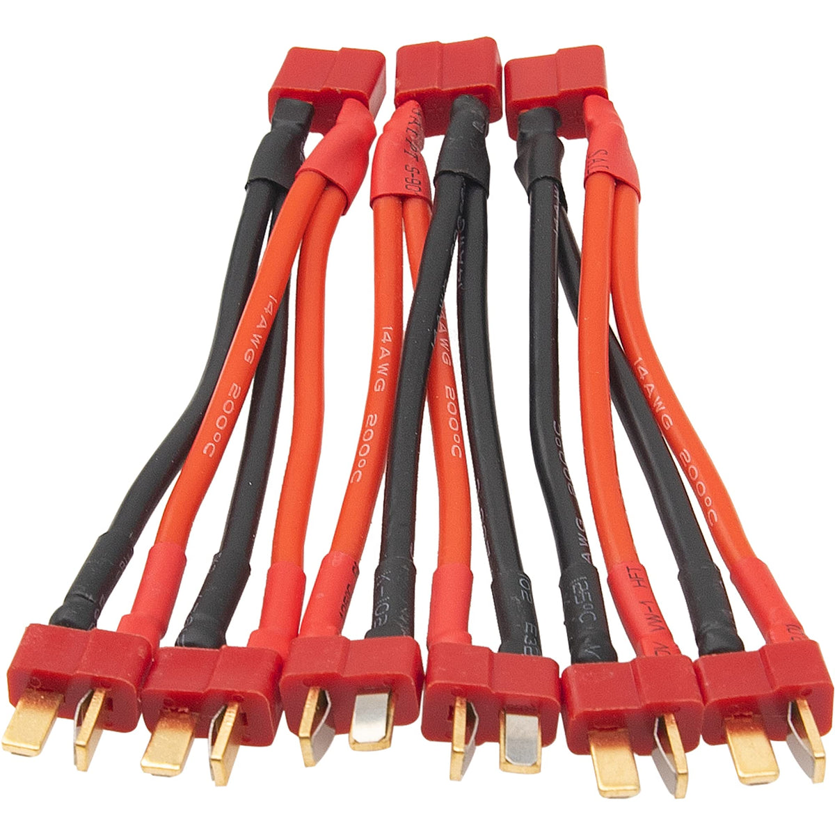 14 AWG Silicone Wire 1 Female to 2 Male Y Splitter Cable B969395