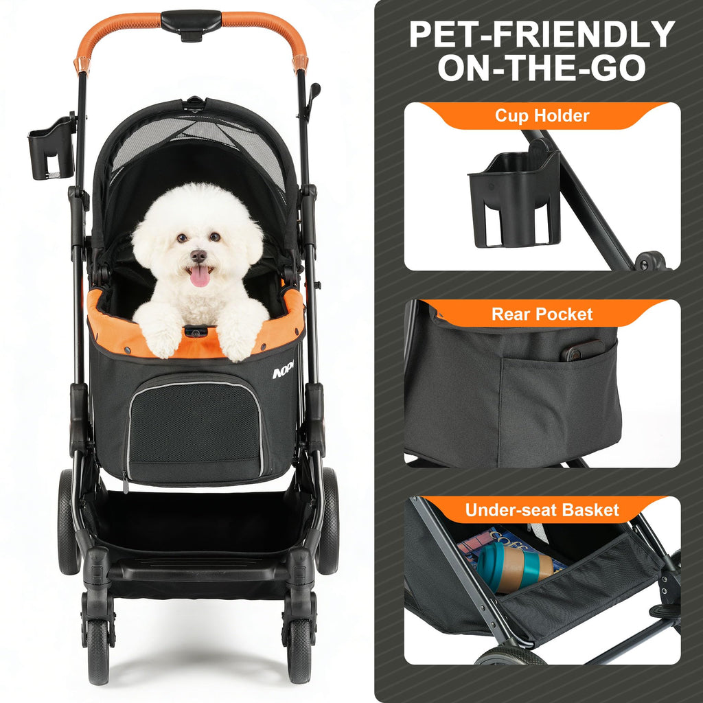 Black Pet Stroller D628