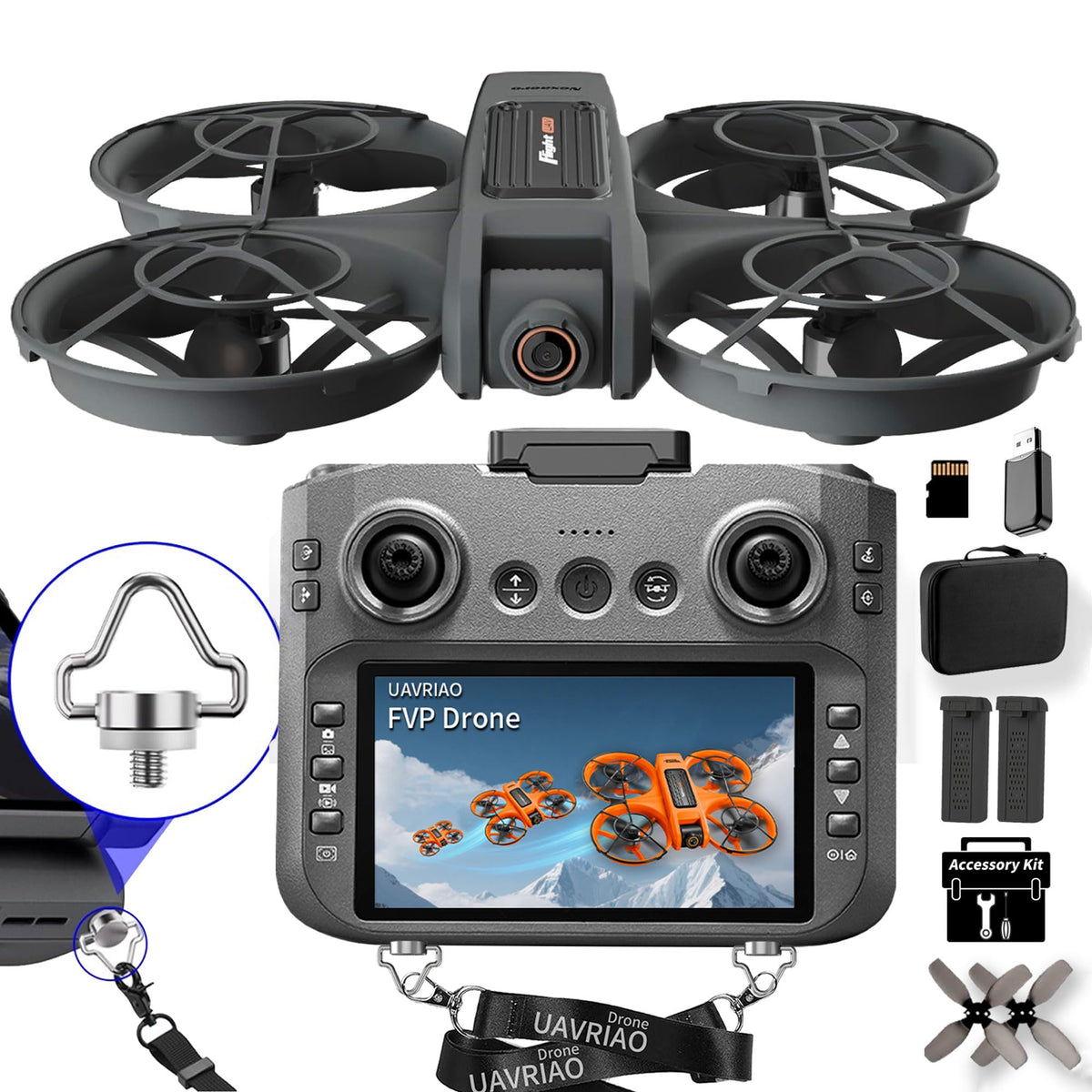 4.5-inch HD Screen Remote Control Drone with 2K Dual Cameras S7134
