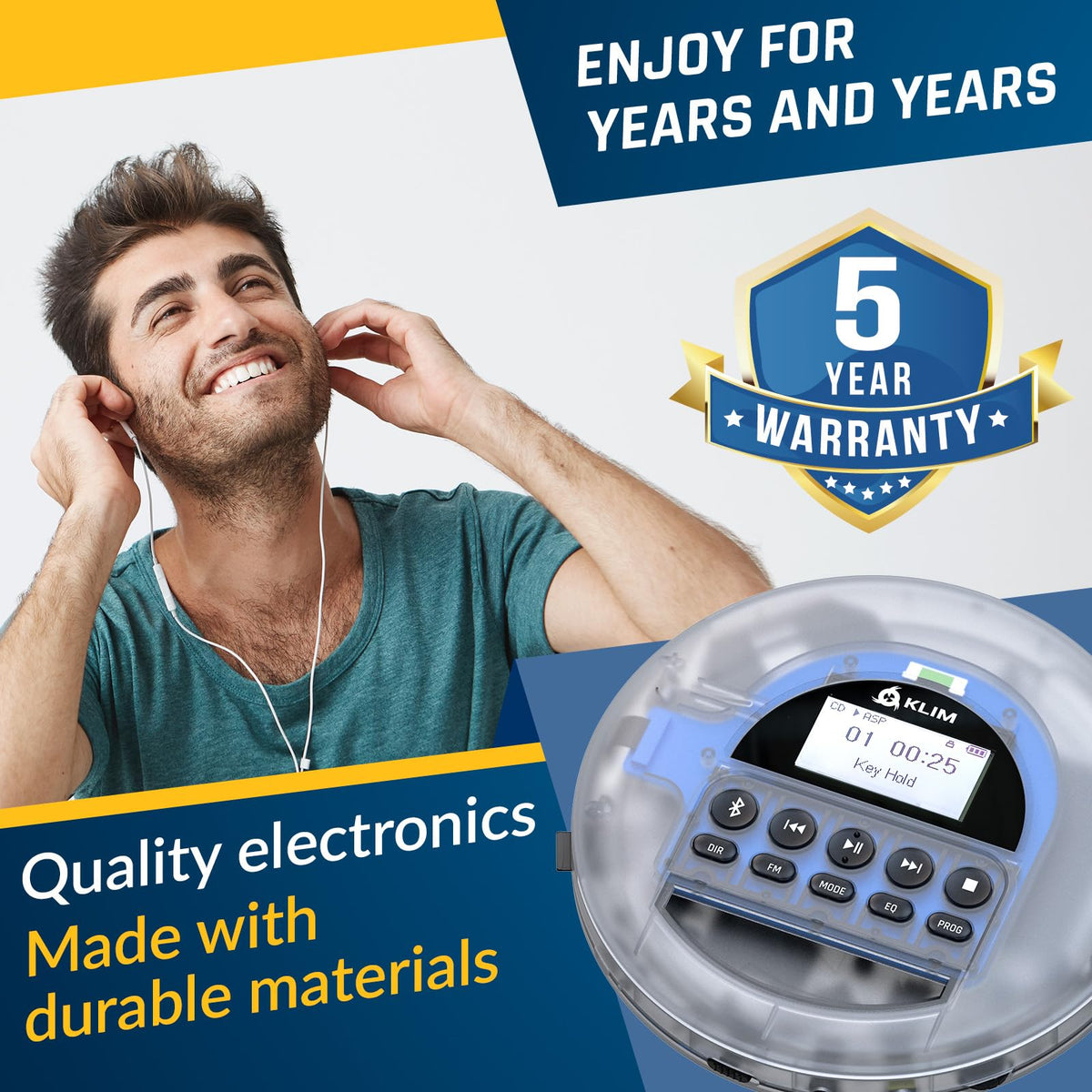 Portable CD Player with Headphones S6310