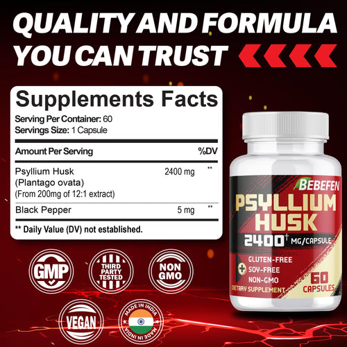 2400mg Psyllium Husk Capsules C899